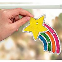 Rainbow Sprinkles Easy Sparkle Window Art