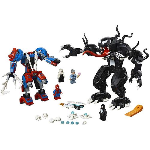 lego spider mech vs venom mech
