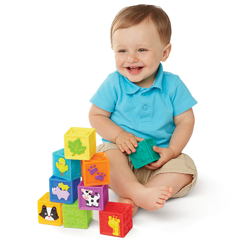 KIdoozie Squeak 'n Stack Blocks Smart Kids Toys
