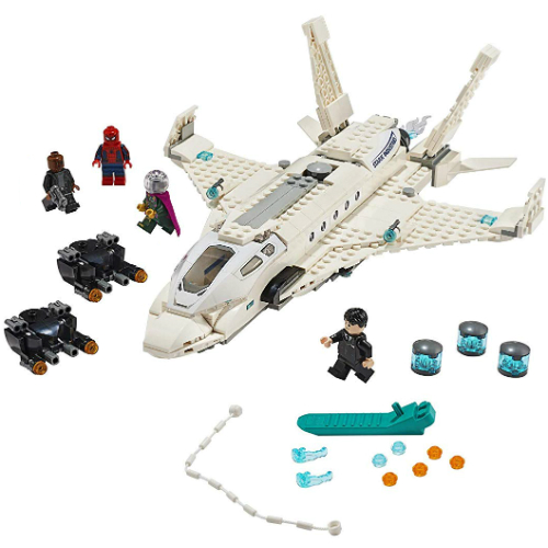lego marvel spider man far from home stark jet and the drone attack
