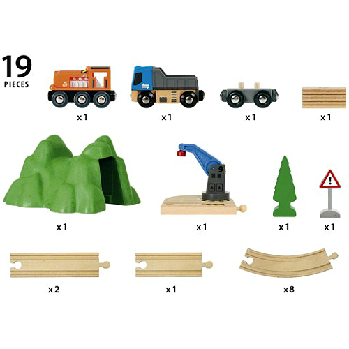 brio dump truck and load