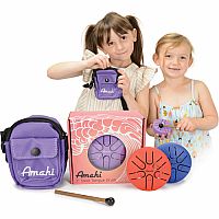 Amahi Steel Tongue Drum 3" Red