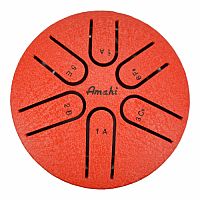 Amahi Steel Tongue Drum 3" Red