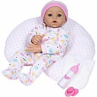 Sunshine Pink 7-Piece Baby Doll Feeding Support Gift Set