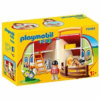 Playmobil 1.2.3 Take Along Barn