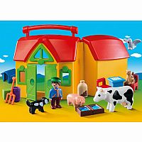 Playmobil 1.2.3 My Take Along Farm