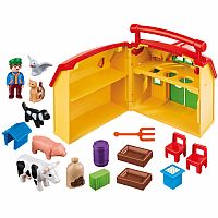 Playmobil 1.2.3 My Take Along Farm
