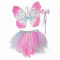 Think Mint Pink Skirt, Wings & Wand Size 4-6