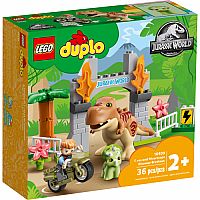 LEGO Duplo T.Rex And Triceratops Dinosaur Breakout