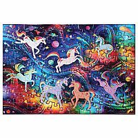 Holographic Unicorn Galaxy 100 Piece Puzzle