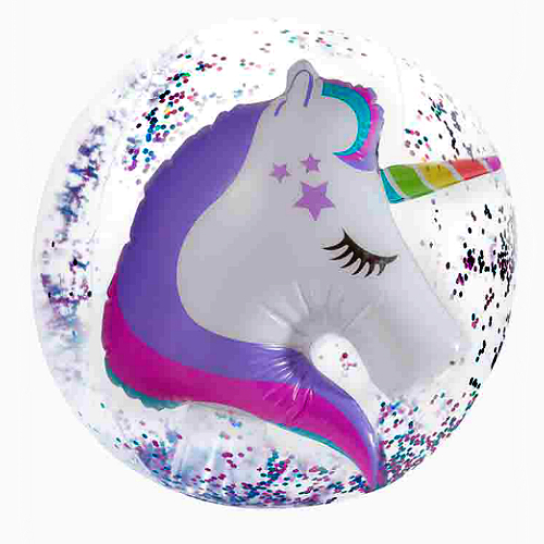 glitter confetti beach ball