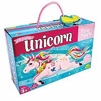 Shimmery Unicorn Floor Puzzle