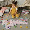 Shimmery Unicorn Floor Puzzle