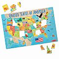 USA Map Floor Puzzle