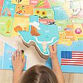 USA Map Floor Puzzle