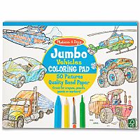 Jumbo Vehicles Coloring Pad