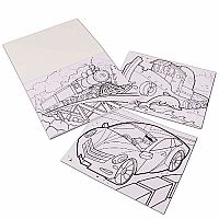 Jumbo Vehicles Coloring Pad