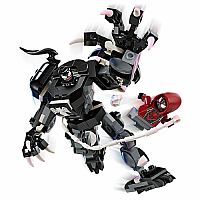 LEGO Marvel Venom Mech Armor vs. Miles Morales