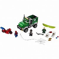 lego spiderman vultures truck robbery