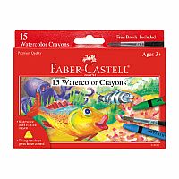 Faber-Castell 15 Watercolor Crayons