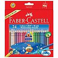 Faber-Castell 24 GRIP Watercolor EcoPencils