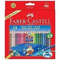 Faber-Castell 24 GRIP Watercolor EcoPencils
