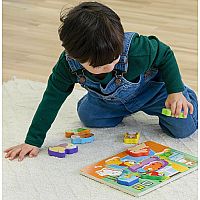 Wooden Pets Puzzle & Play Pieces