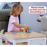 Wooden Pets Puzzle & Play Pieces