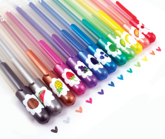 Yummy yummy scented glitter gel pens Clearance