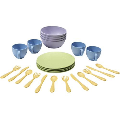 dish set green toys